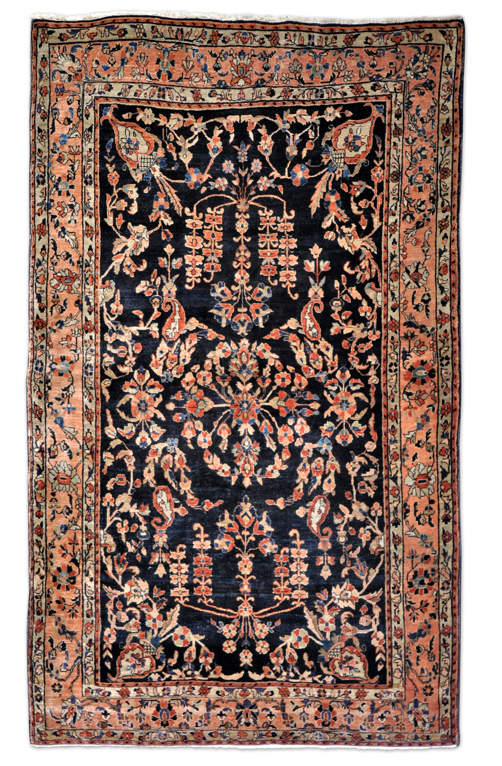 Farahan Perserteppich antik | nachtblau Farahan Perserteppich antik | nachtblau