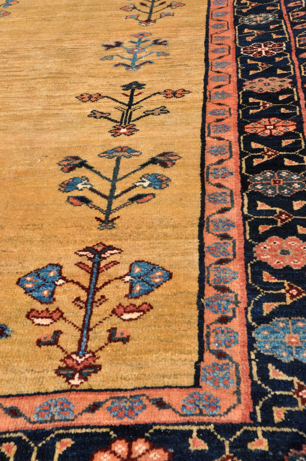 Gabbeh Perserteppich neu gelb | Hochlandwolle