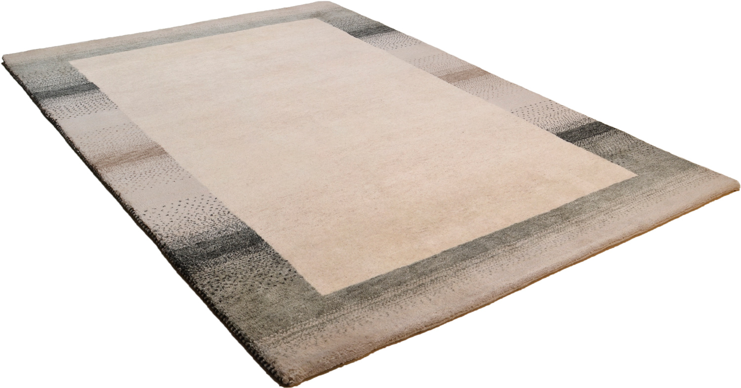 Theko Flair Gabbehteppich neu beige | Schurwolle