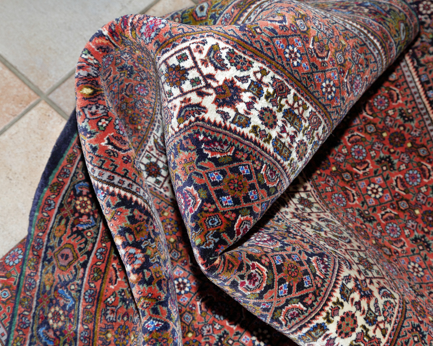 Bidjar Perserteppich Rautemedaillon | Herati-Muster