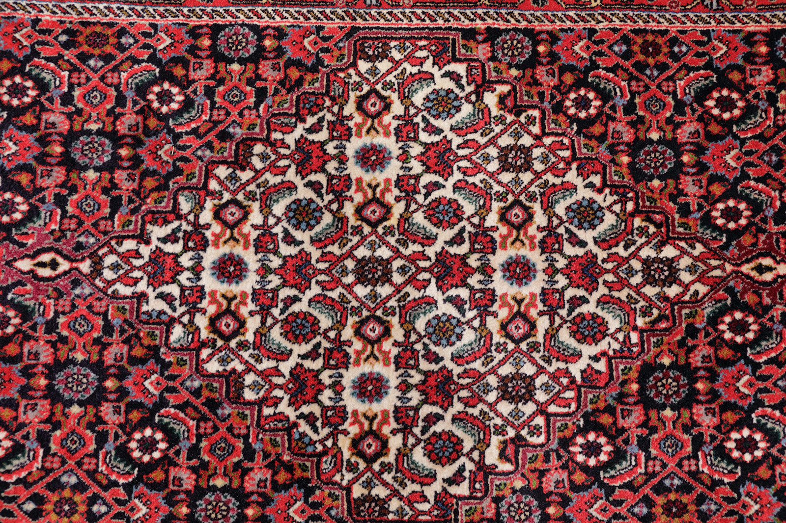 Bidjar Perserteppich neu Läufer | Herati-Muster