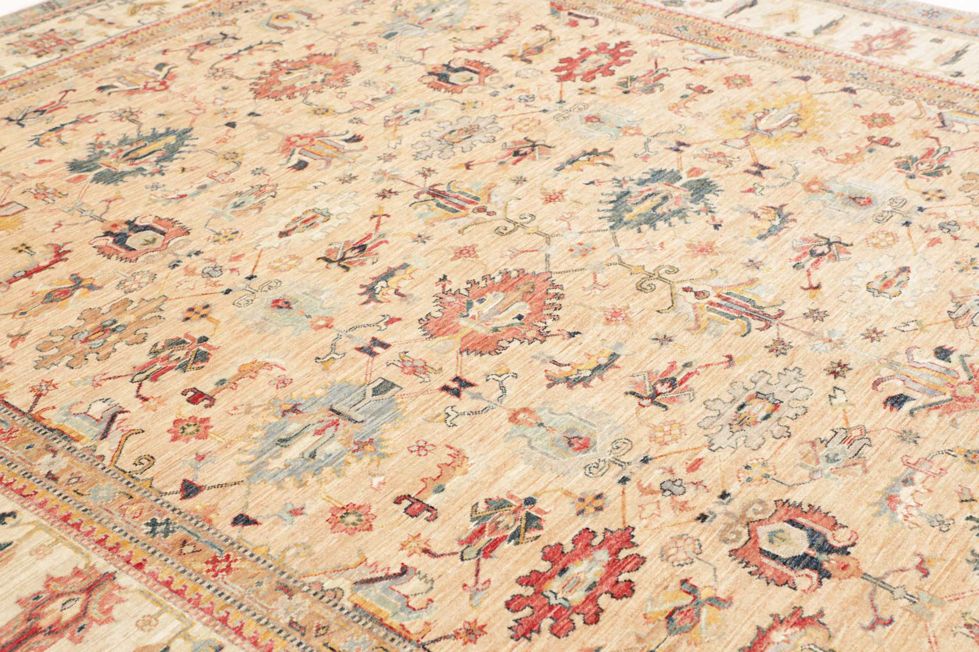 Kazak Royal Orientteppich Pakistan Schurwolle 477074 | Beige