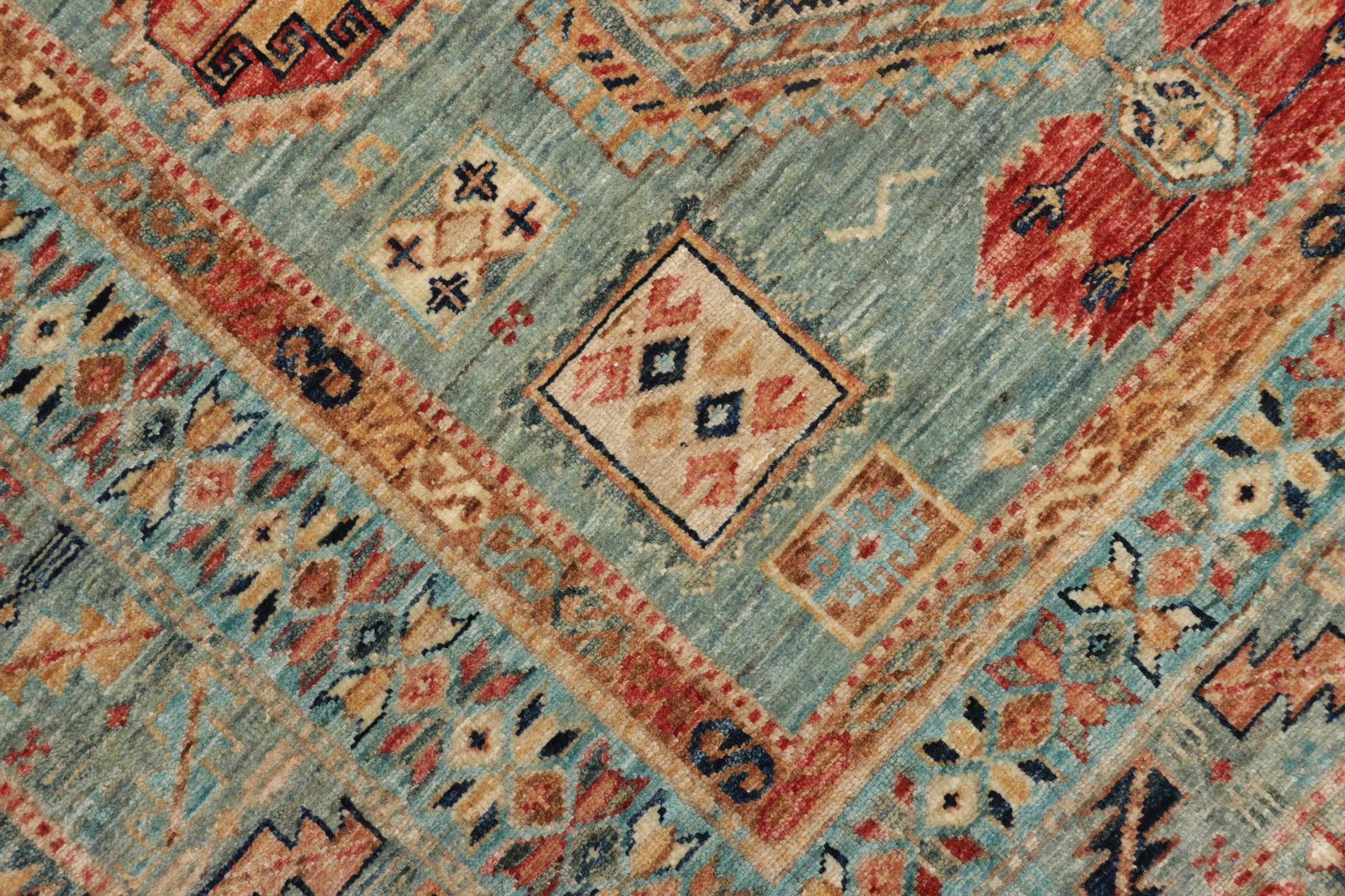 Kazak Royal Orientteppich Pakistan neu | grau