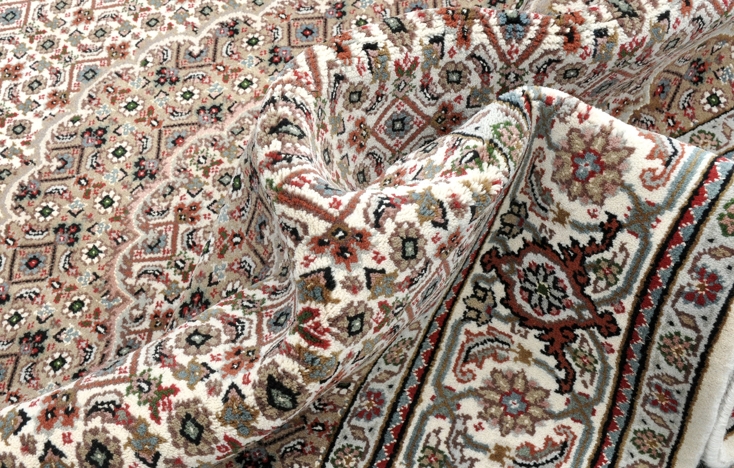 Täbriz Orientteppich Indien neu | Neuseelandwolle