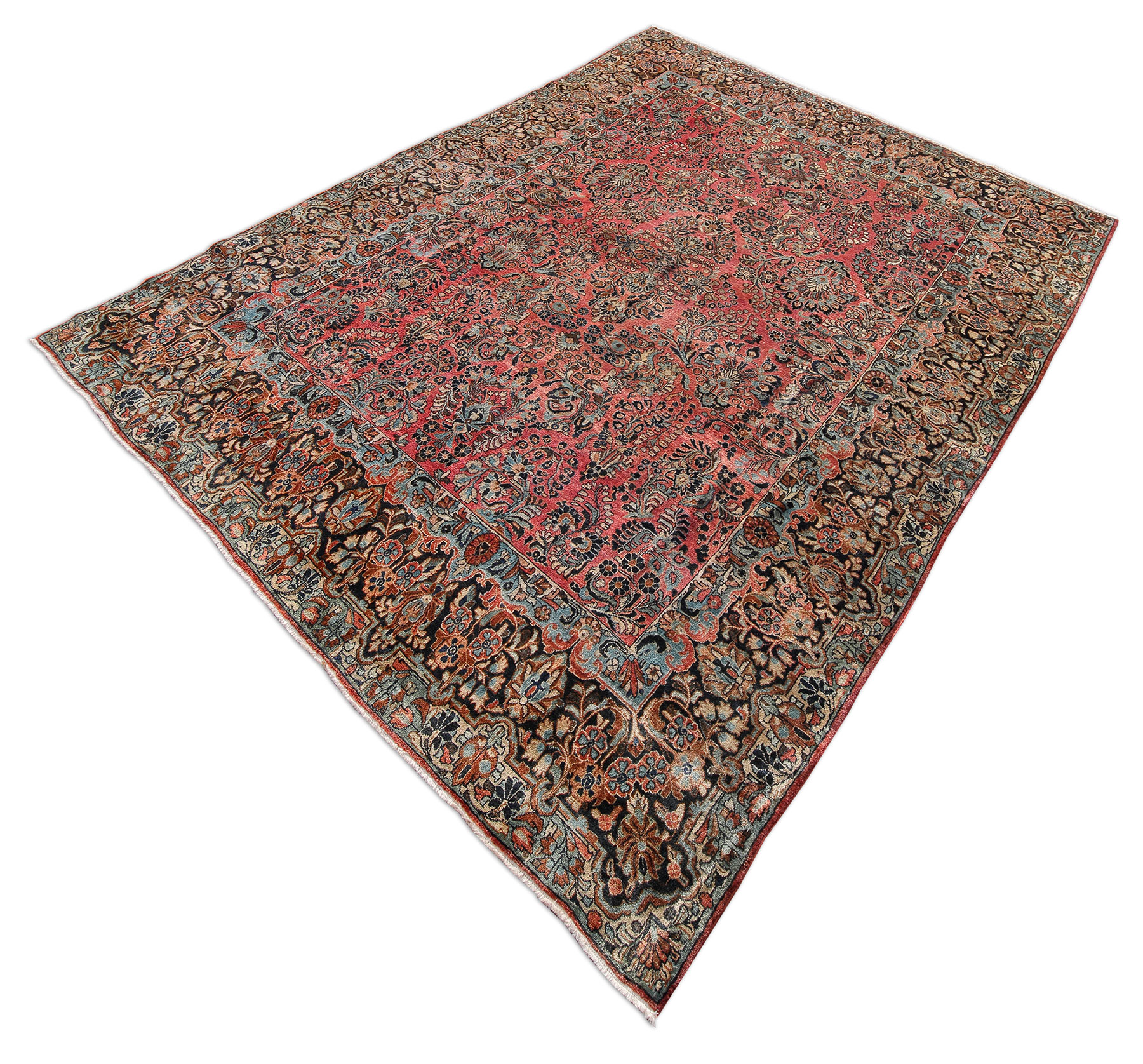 Amerikanischer Sarough Perserteppich antik | Floral