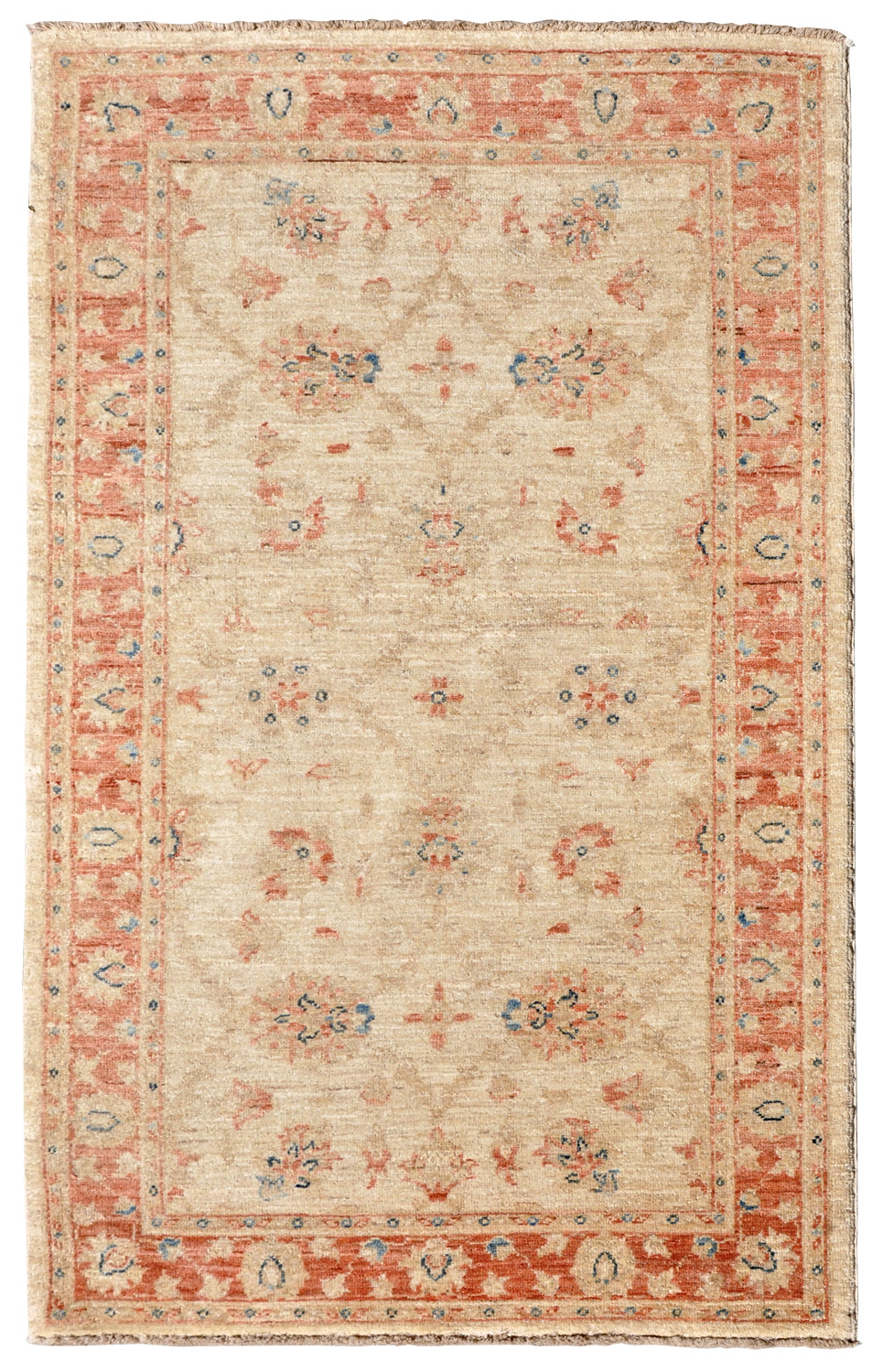 Ziegler Orientteppich Pakistan beige neu | Hochlandwolle Ziegler Orientteppich Pakistan beige neu | Hochlandwolle