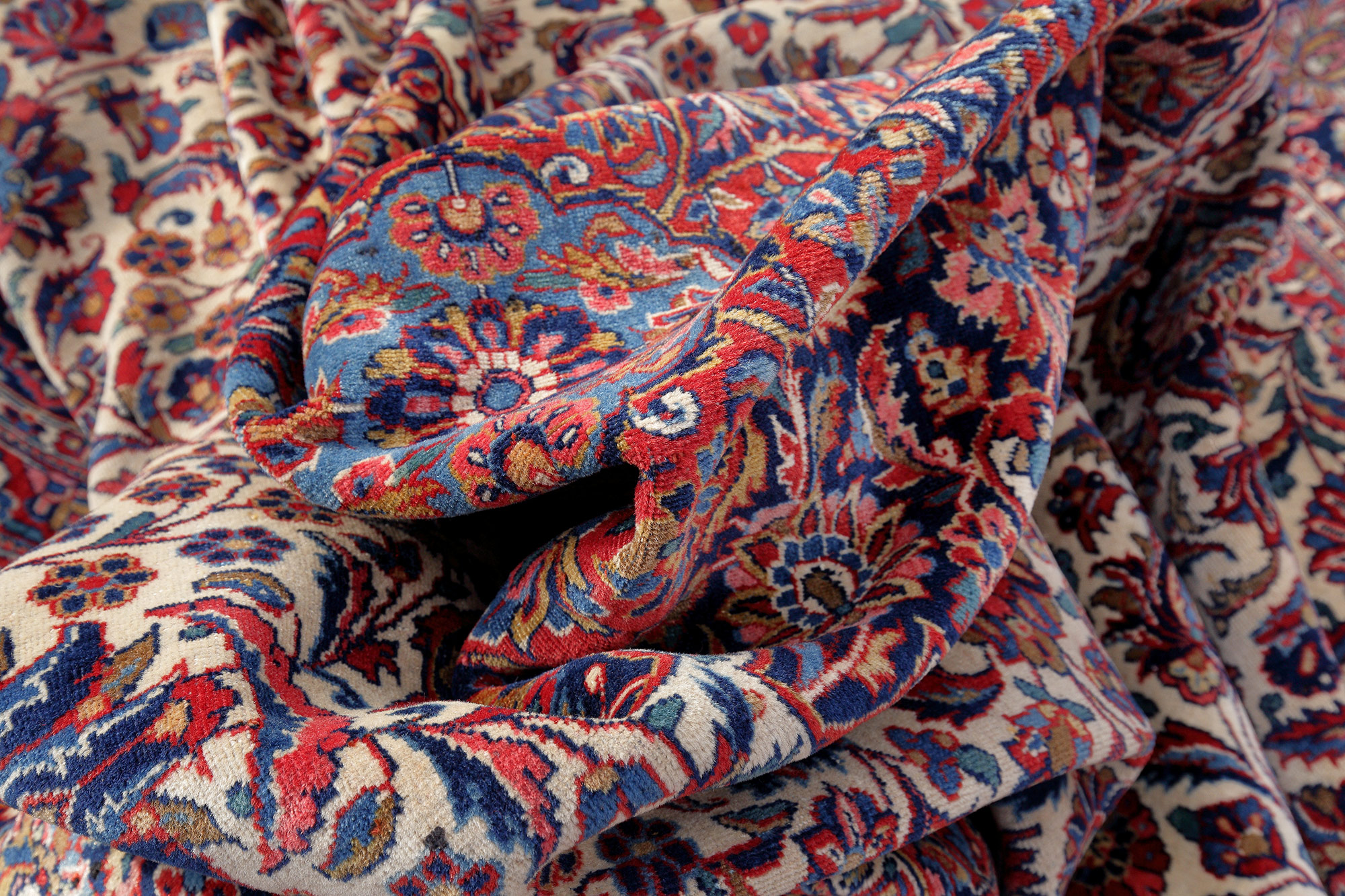 Kork-Keshan Perserteppich alt | Medaillon