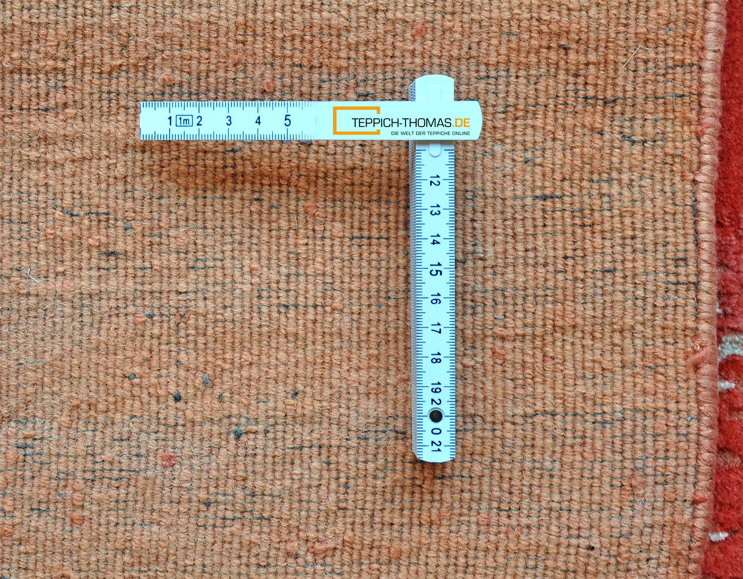 Saphir Designteppich Indien | rot