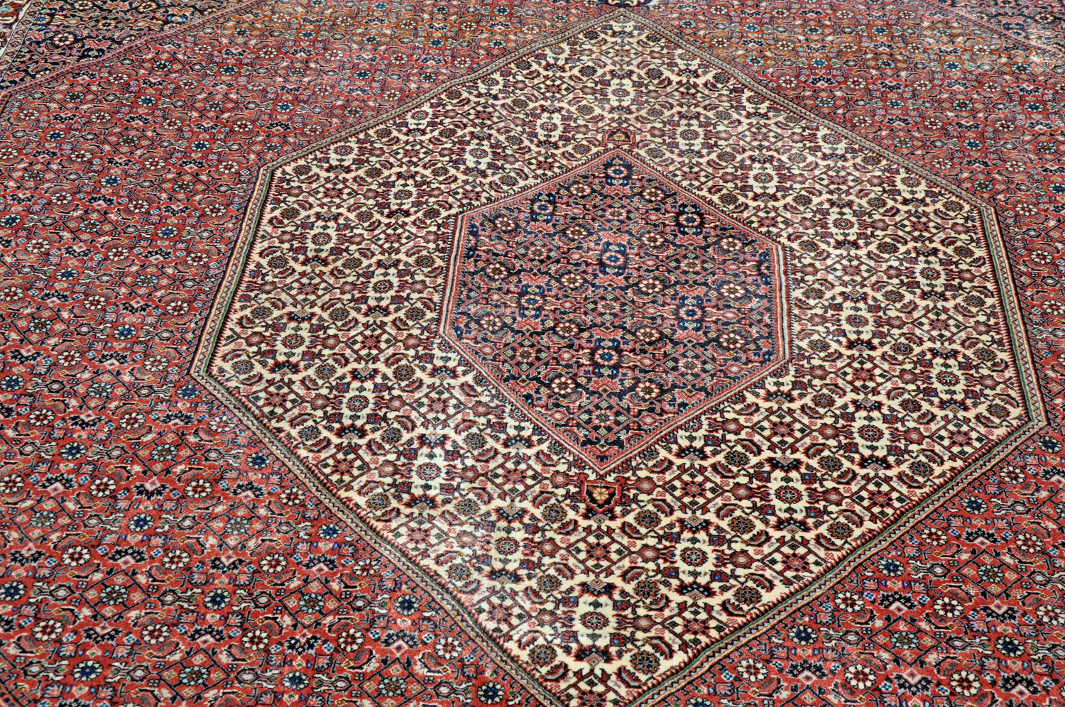 Bidjar Perserteppich rot | Schurwolle