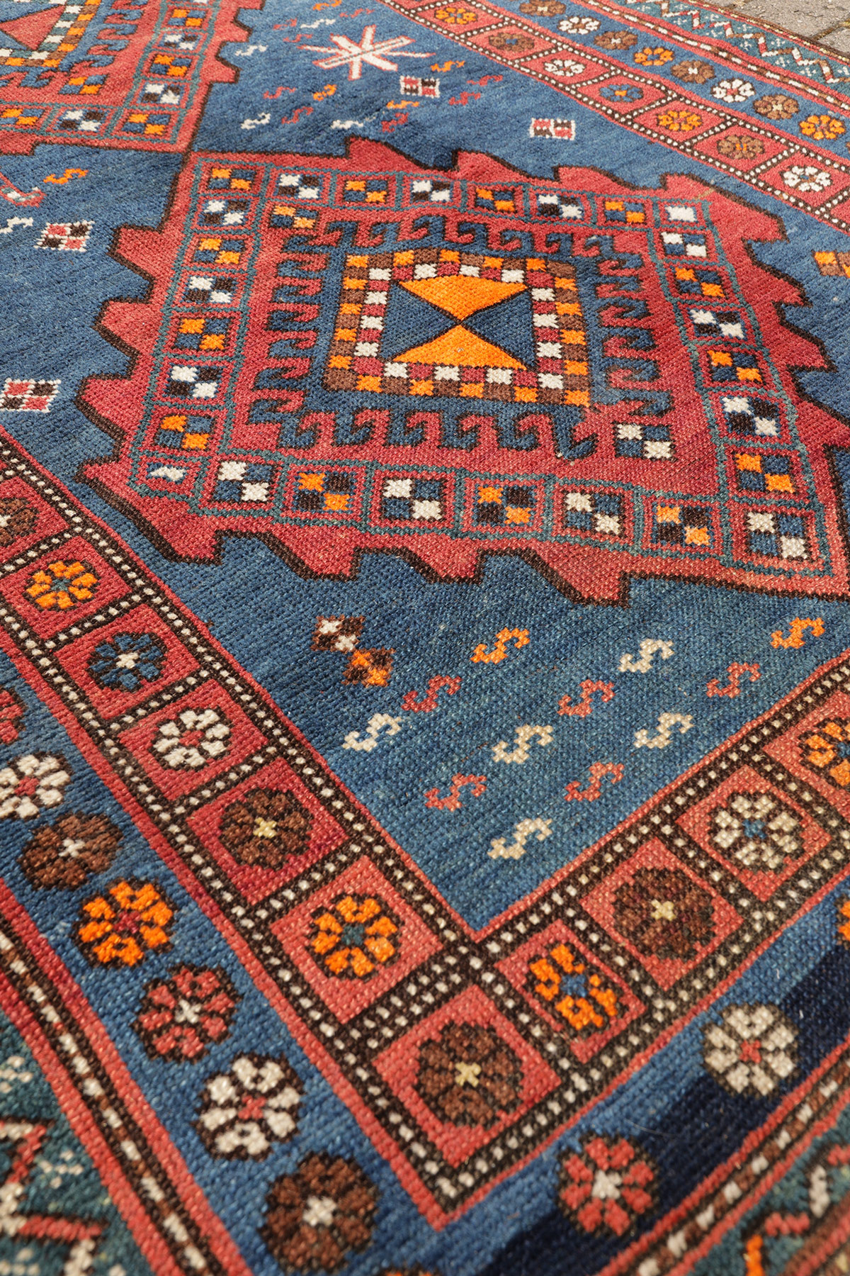 Kazak Orientteppich antik | Kaukasus