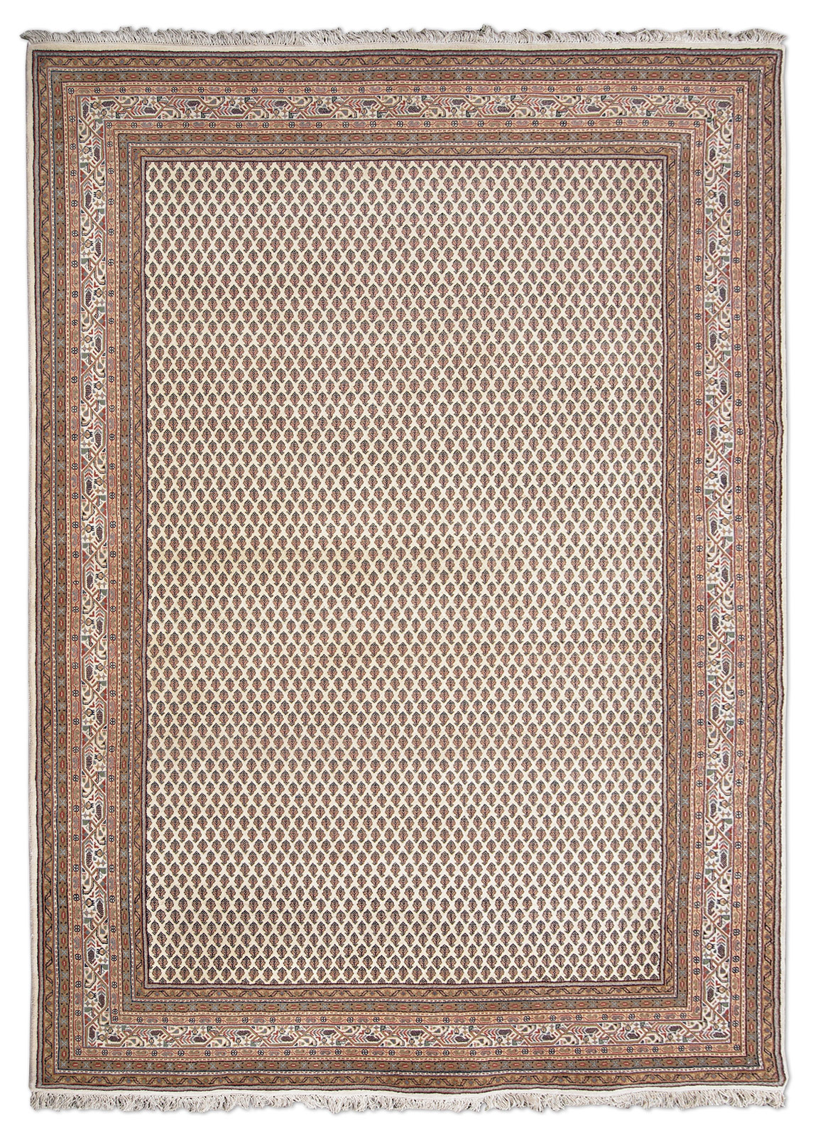 Mir Laxmi Orientteppich neu cream pestal | Schurwolle Mir Laxmi Orientteppich neu cream pestal | Schurwolle