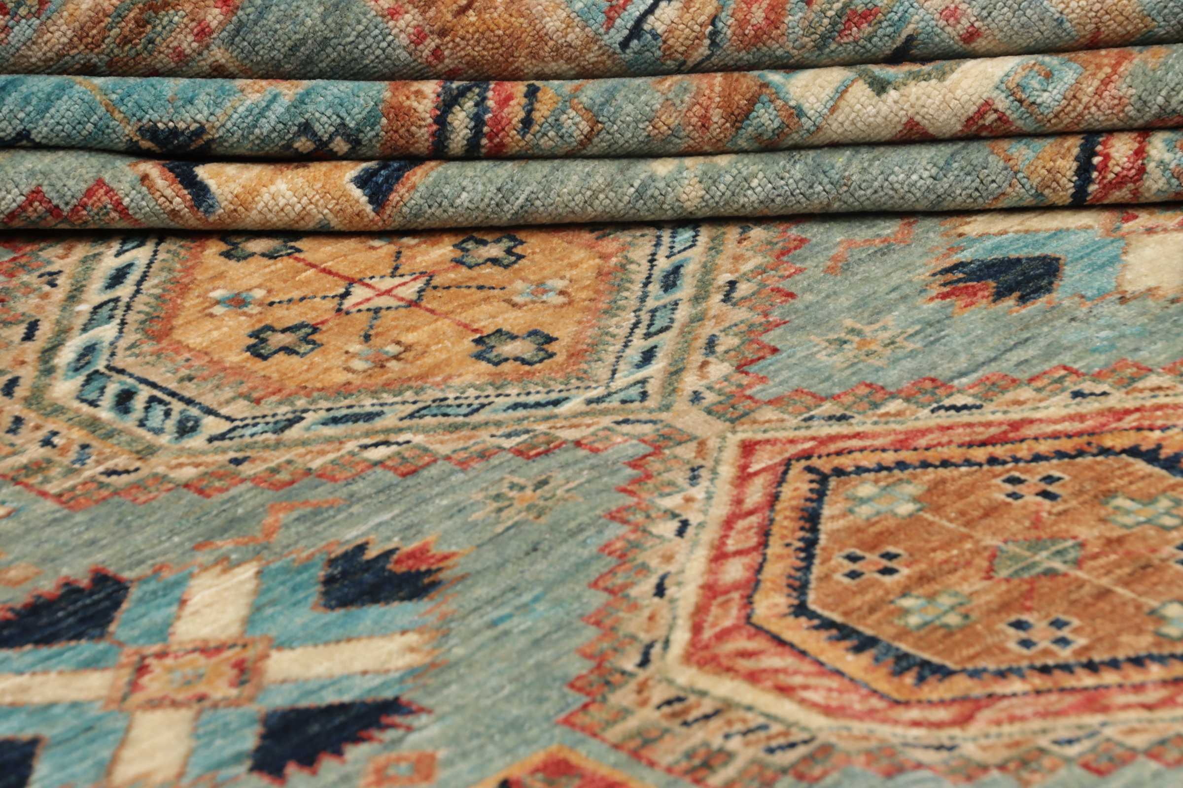 Kazak Royal Orientteppich Pakistan neu | grau