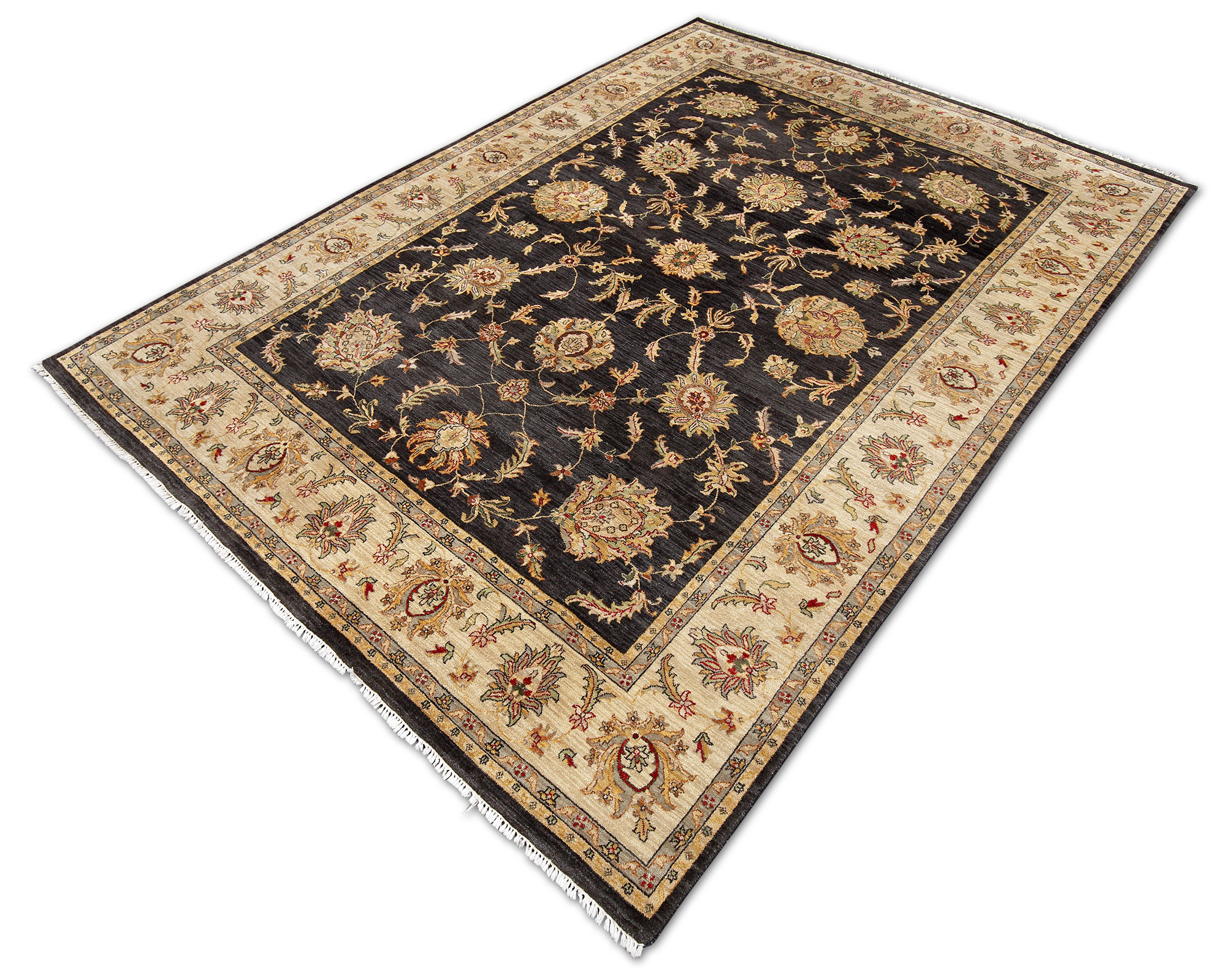 Ziegler Orientteppich Indien neu | Floral