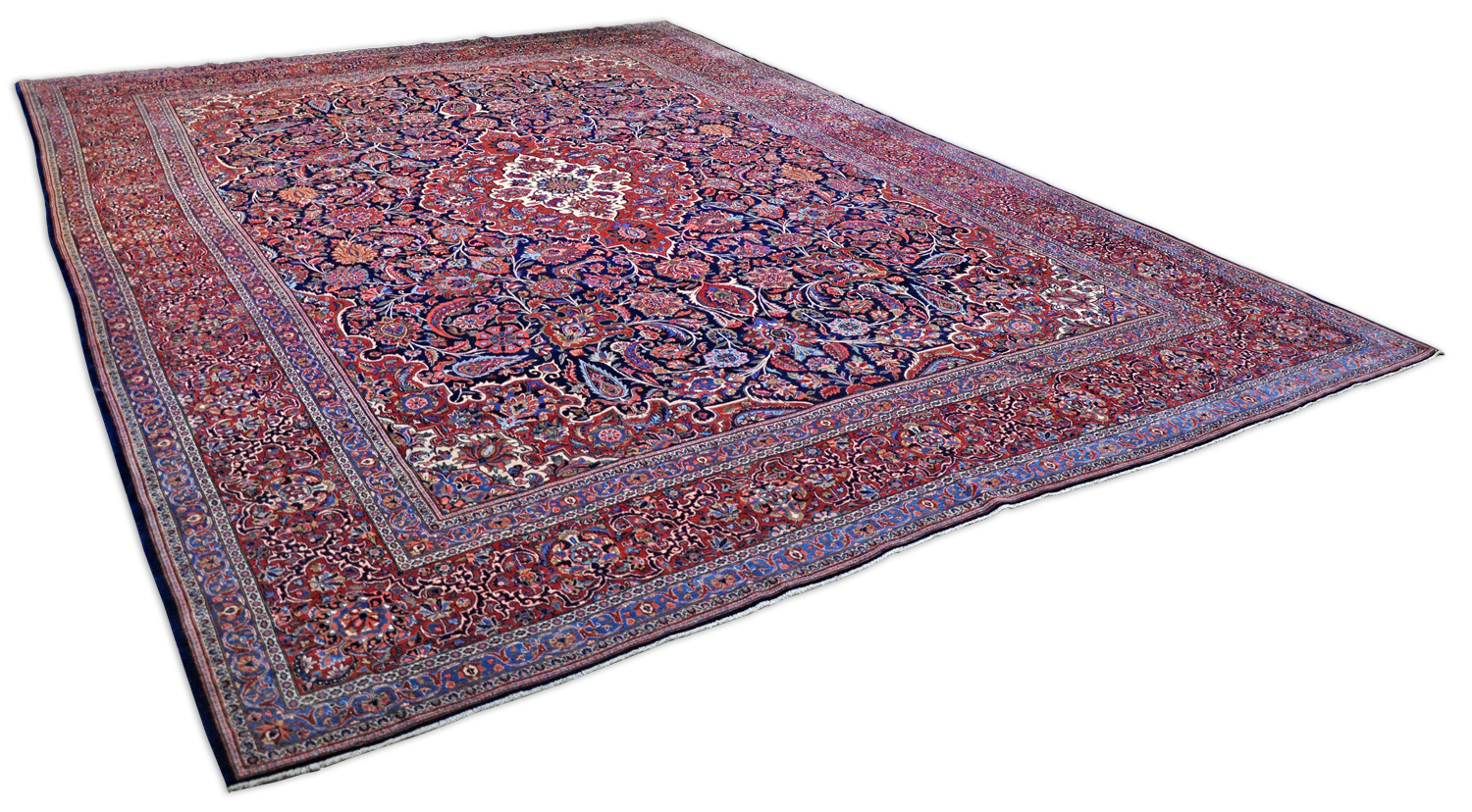 Ghaswin Perserteppich alt Übermaß | Medaillon